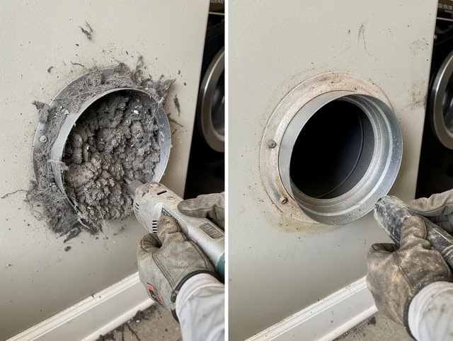 Professional clogged vent cleaning by Montville Dryer Vent Cleaning in Montville
