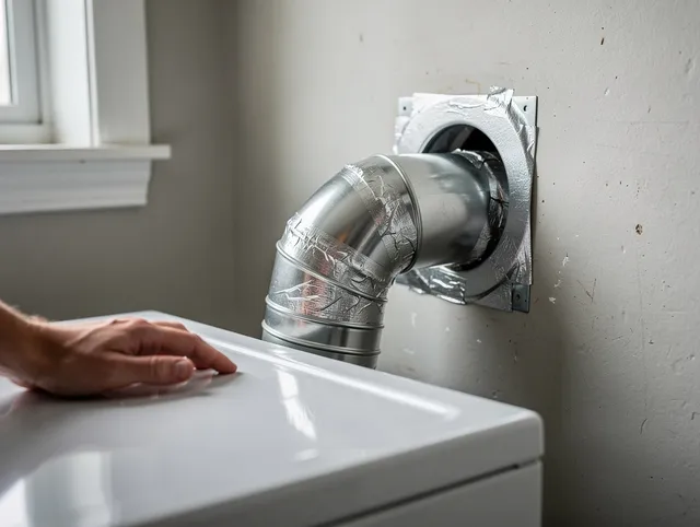 Montville Dryer Vent Cleaning expert performing professional dryer vent repair and installation in Montville