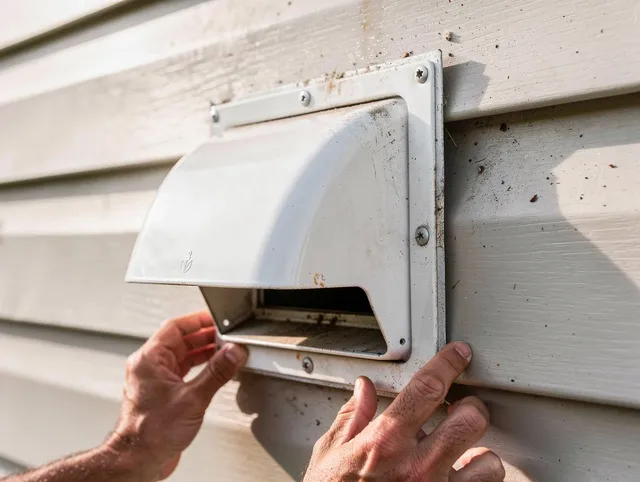Montville Dryer Vent Cleaning technician delivering thorough residential dryer vent cleaning service in Montville